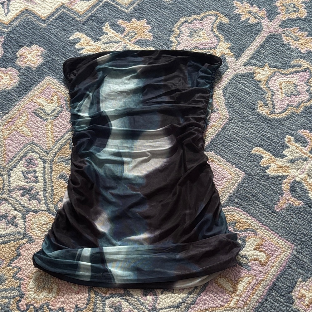 Princess Polly Black and Blue Mini Dress